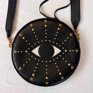 Rebecca Minkoff Evil Eye Circle Crossbody Bag- Black
